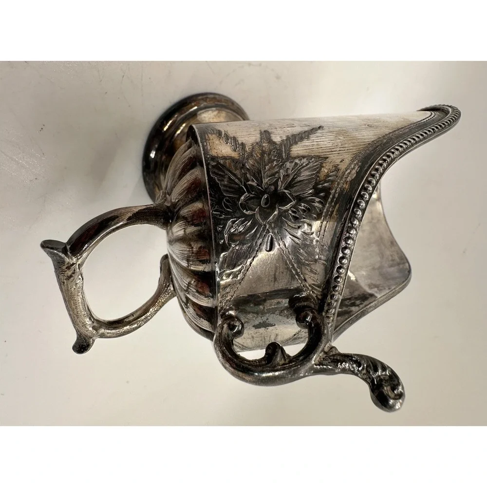 Antique Harrison Fisher HF & Co EPBM Silver Plate Sugar Scuttle No Scoop 957